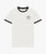 whisper white Ringer Logo Crew Neck