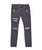washed grey 5-Pocket Slim Fit Distressed