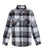 grey/white Check Flannel