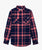 navy/spiced coral Flannel