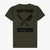 olive Inked Blades Crew Neck