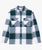 white/grey/petrol Check Flannel