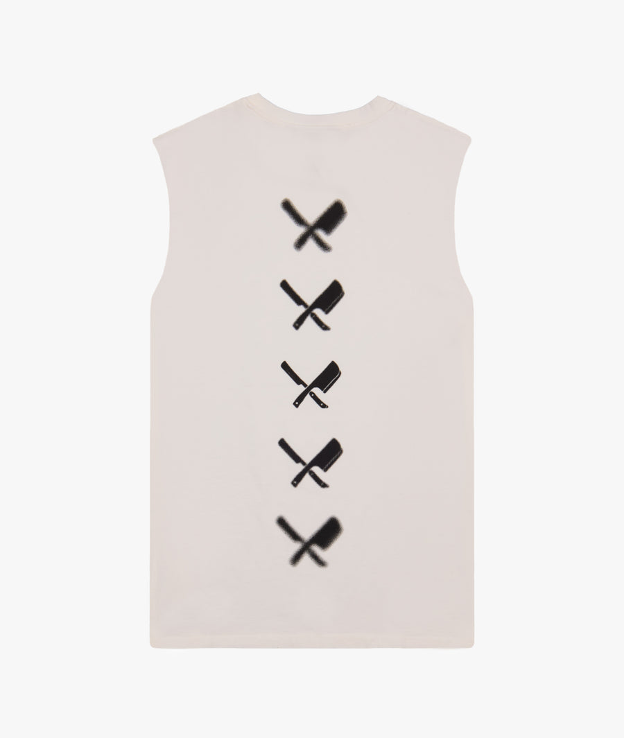 Monochrome Blurry Blades Sleeveless