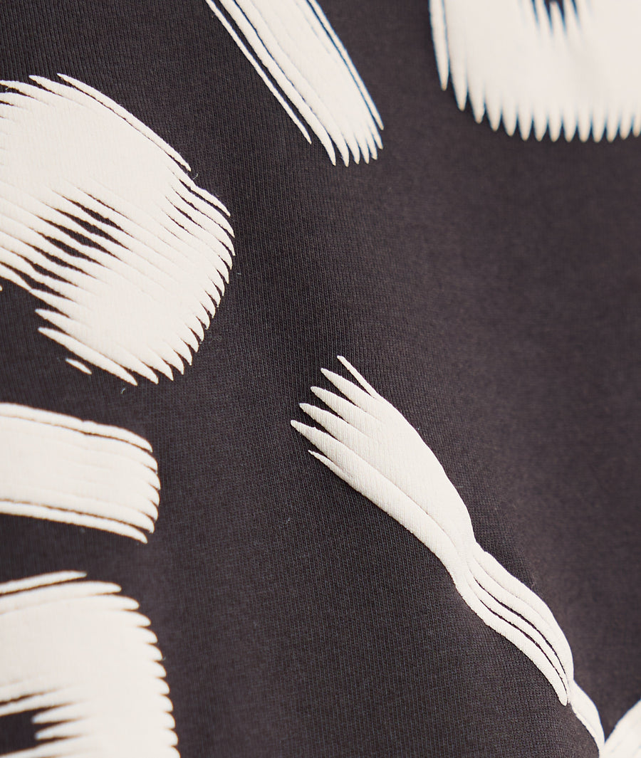 Monochrome Puffer Print Crew Neck