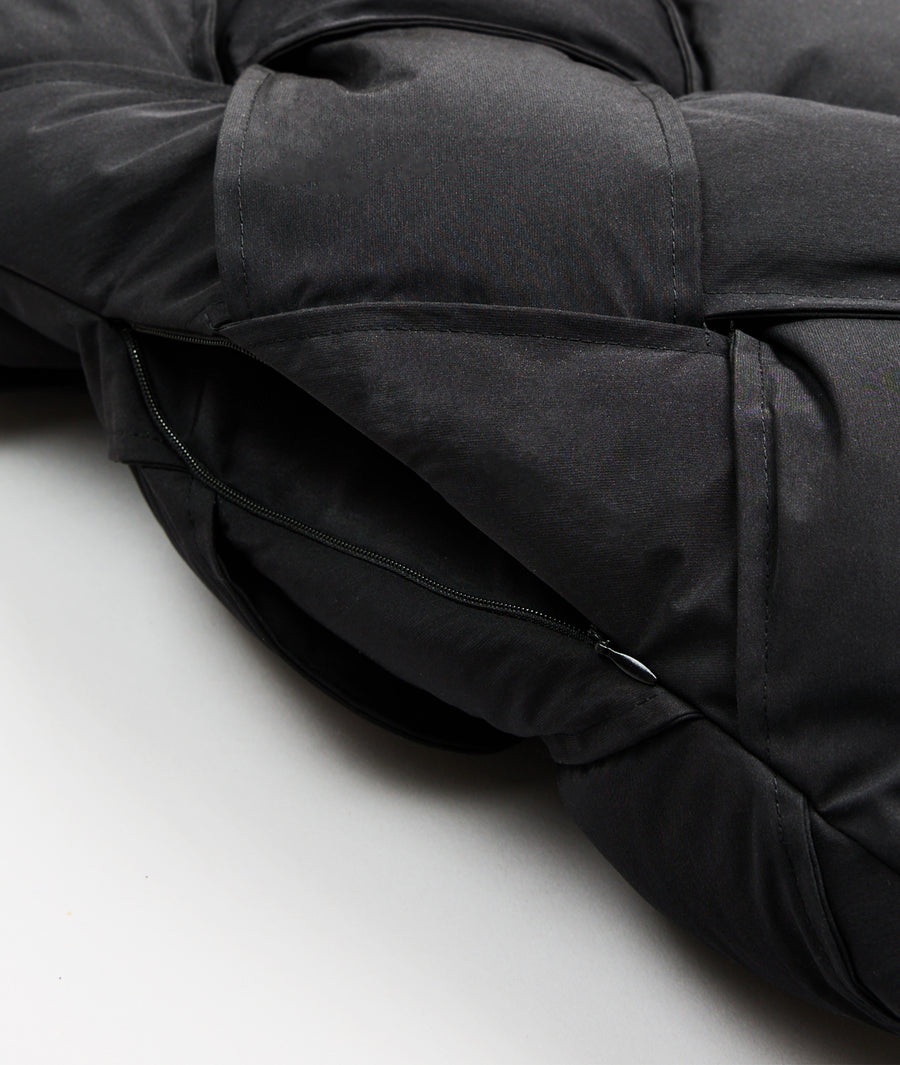 Braided Buttoned Puffer