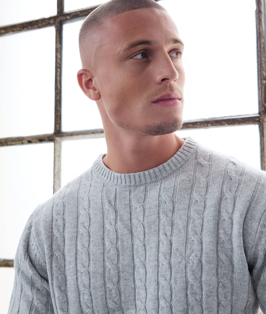 Cable Knit Crew Neck