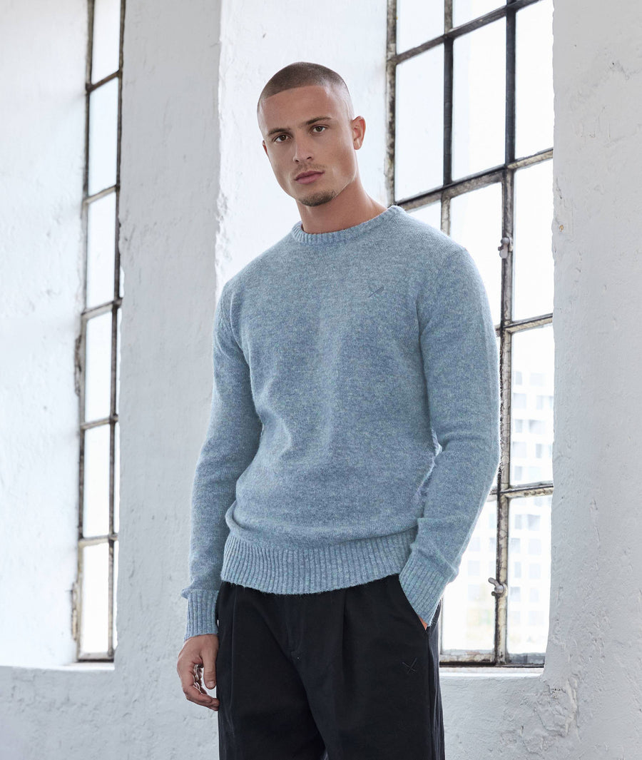 Hairy Knit Crew Neck