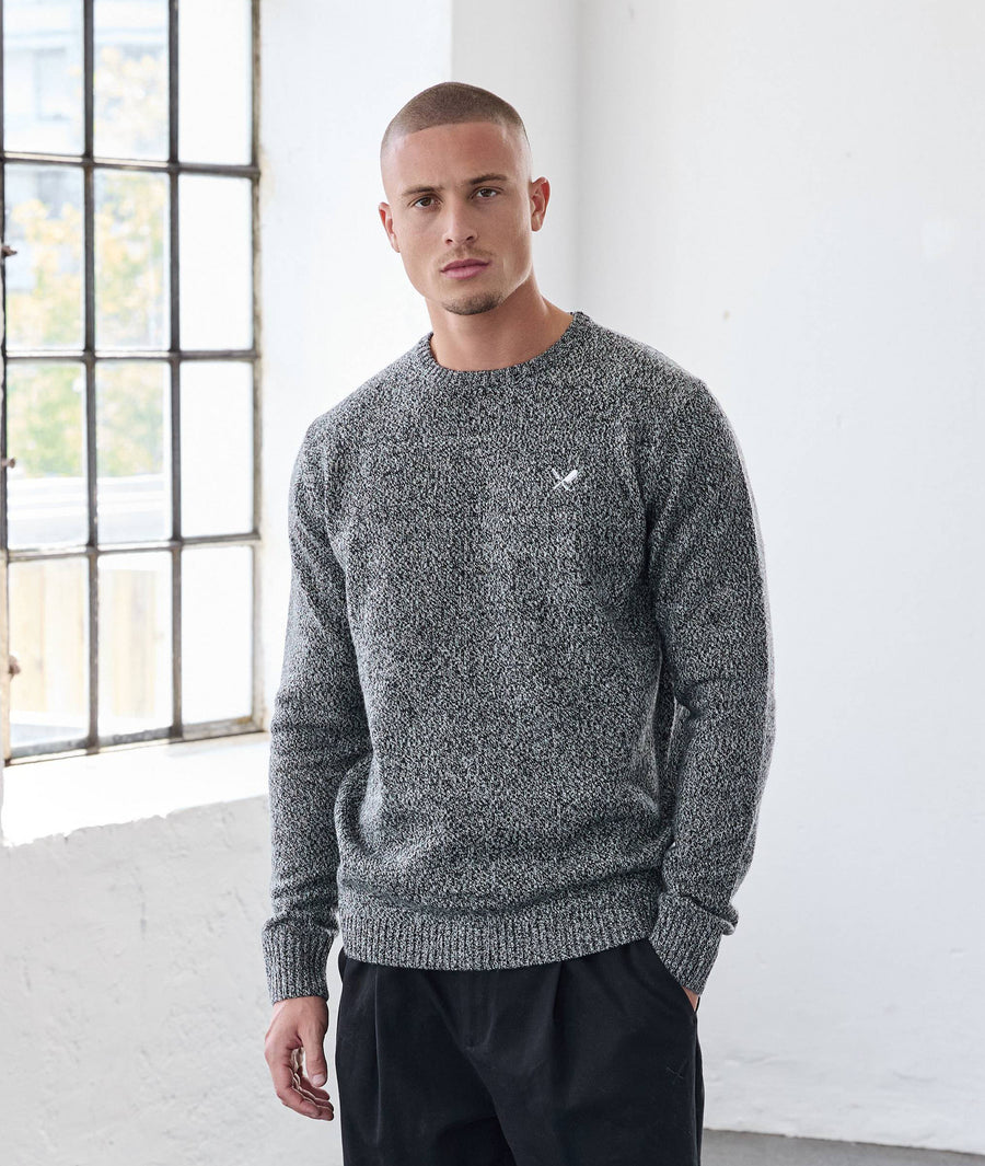 Mouliné Knit Crew Neck