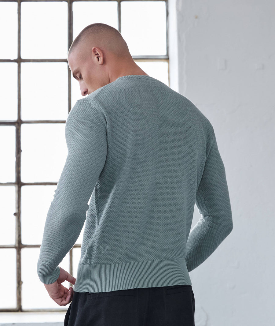 Diamond Knit Crew Neck
