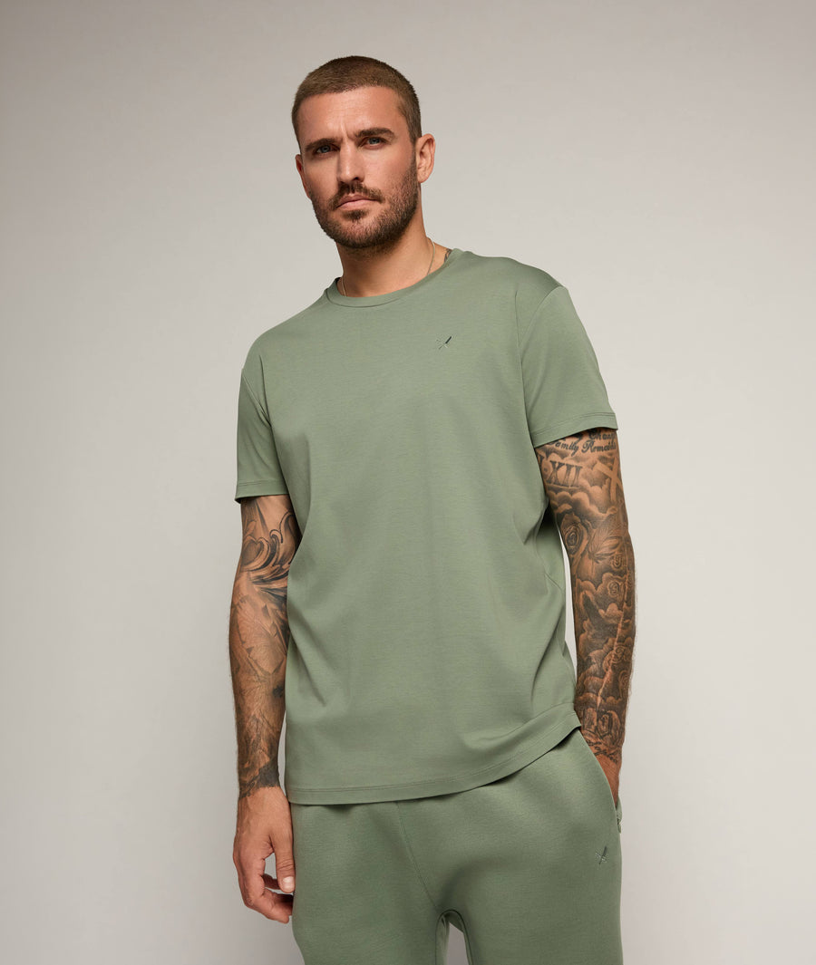 Pure Mercerized Crew Neck