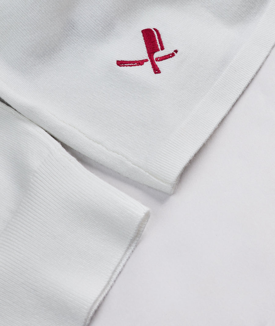 Two Tone Knit Polo