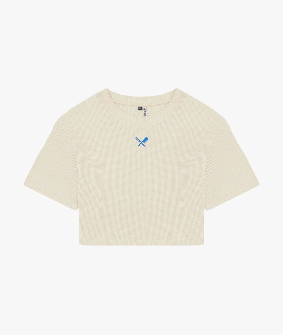 WMN Distorted Vita Waffle Round Neck