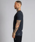 Space Dye Muscle Fit Crew Neck