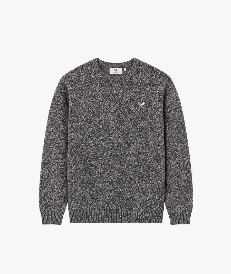 Mouliné Knit Crew Neck