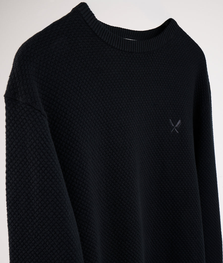 Diamond Knit Crew Neck