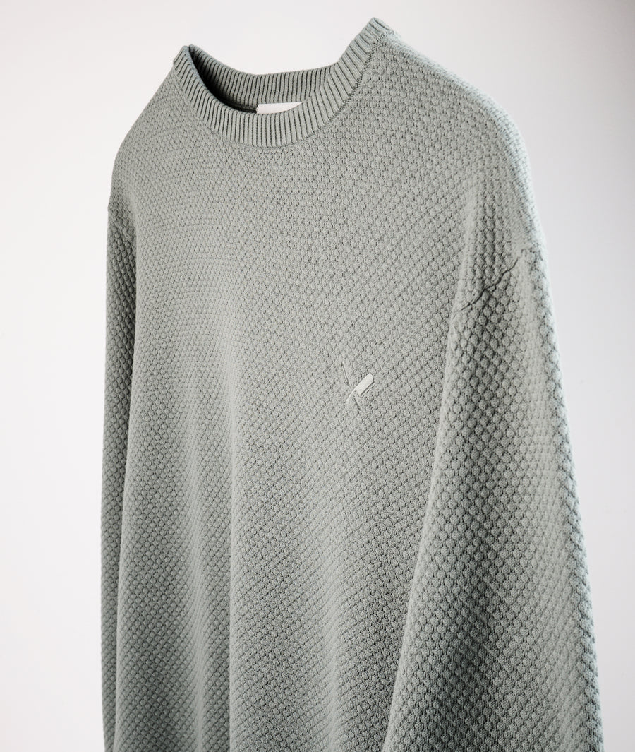 Diamond Knit Crew Neck