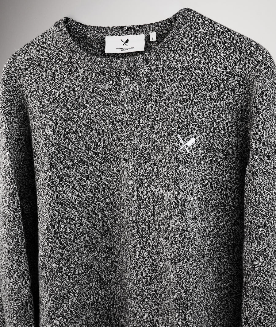 Mouliné Knit Crew Neck