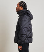 Diamond Quilt Hooded Puffer