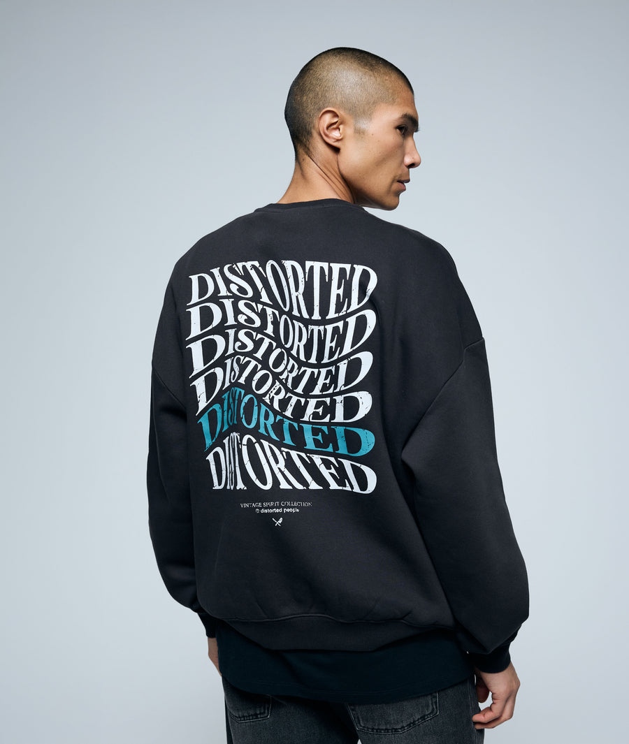 Vintage Distorted Crew Neck