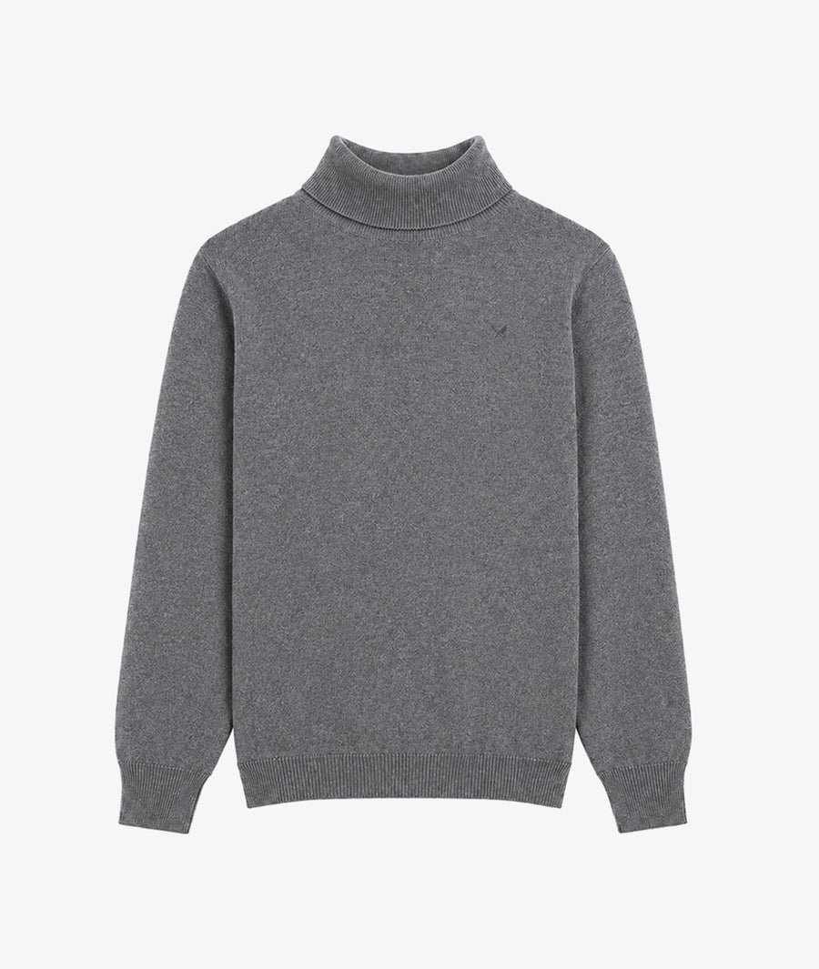 Pure Viscose Knit Rollneck