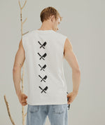 Monochrome Blurry Blades Sleeveless
