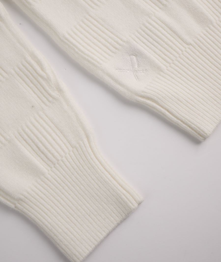 Chess Knit Crew Neck
