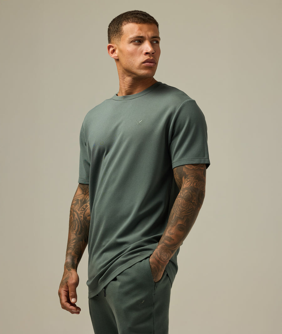 Pure Double Jersey Crew Neck