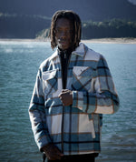 Check Padded Jacket Check Padded - Distorted People