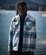 Check Padded Jacket Check Padded - Distorted People