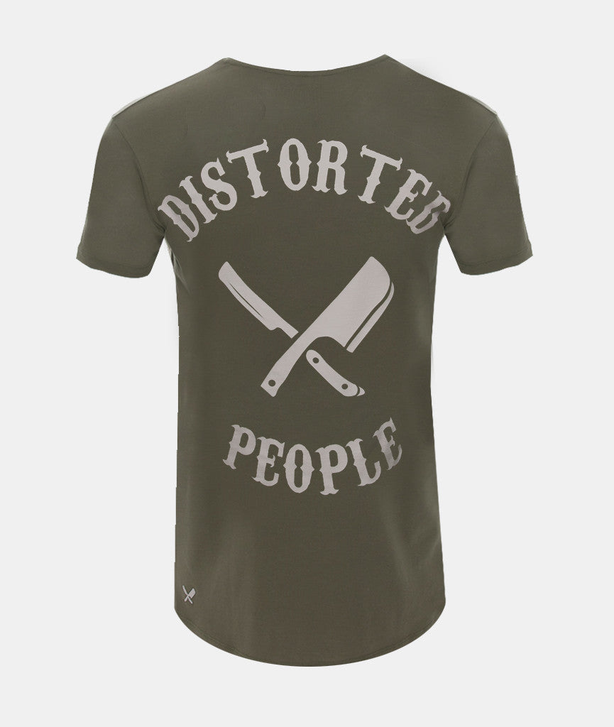 Cutted Neck Team long t-shirt by Distorted People